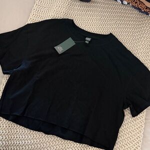 Wild Fable Black Crop Top